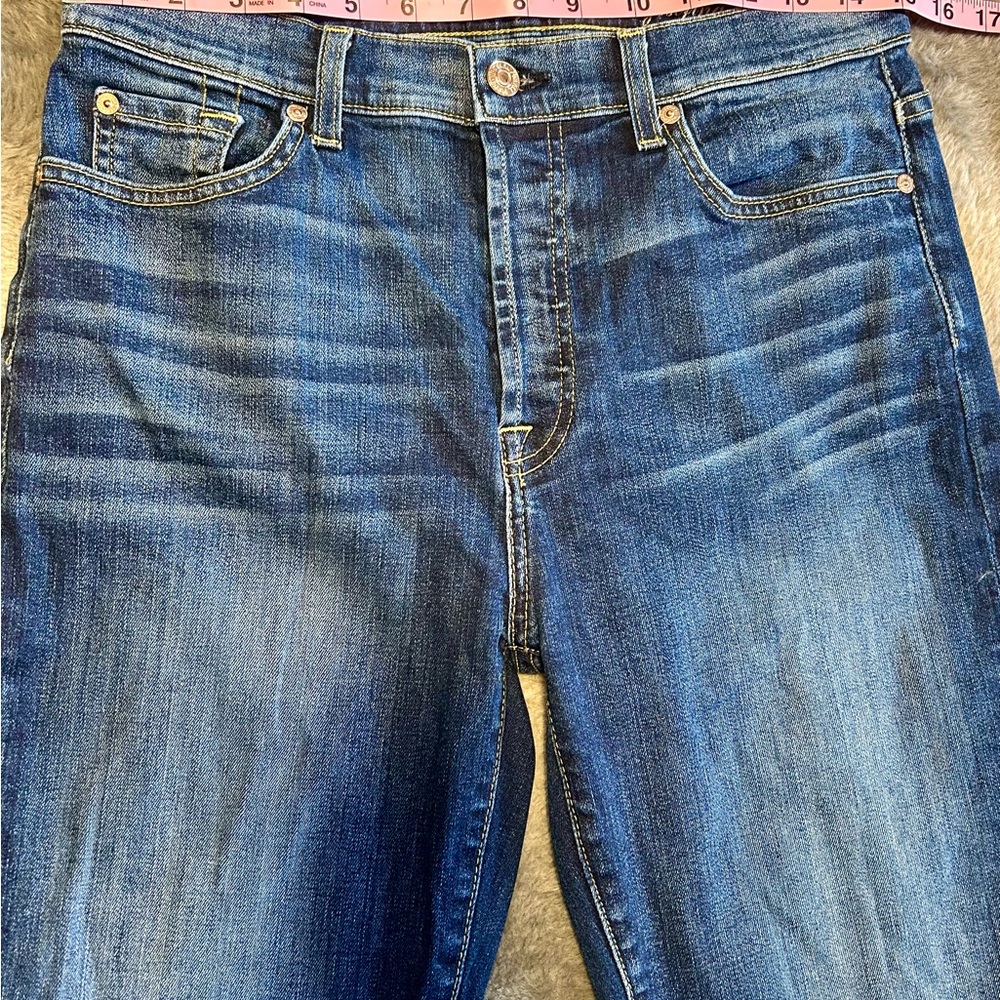 7 For All Mankind High Waist Ankle Josefina Size 29 Skinny Jeans